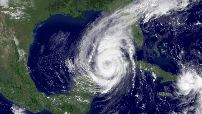Imagem de satélite do furacão Wilma